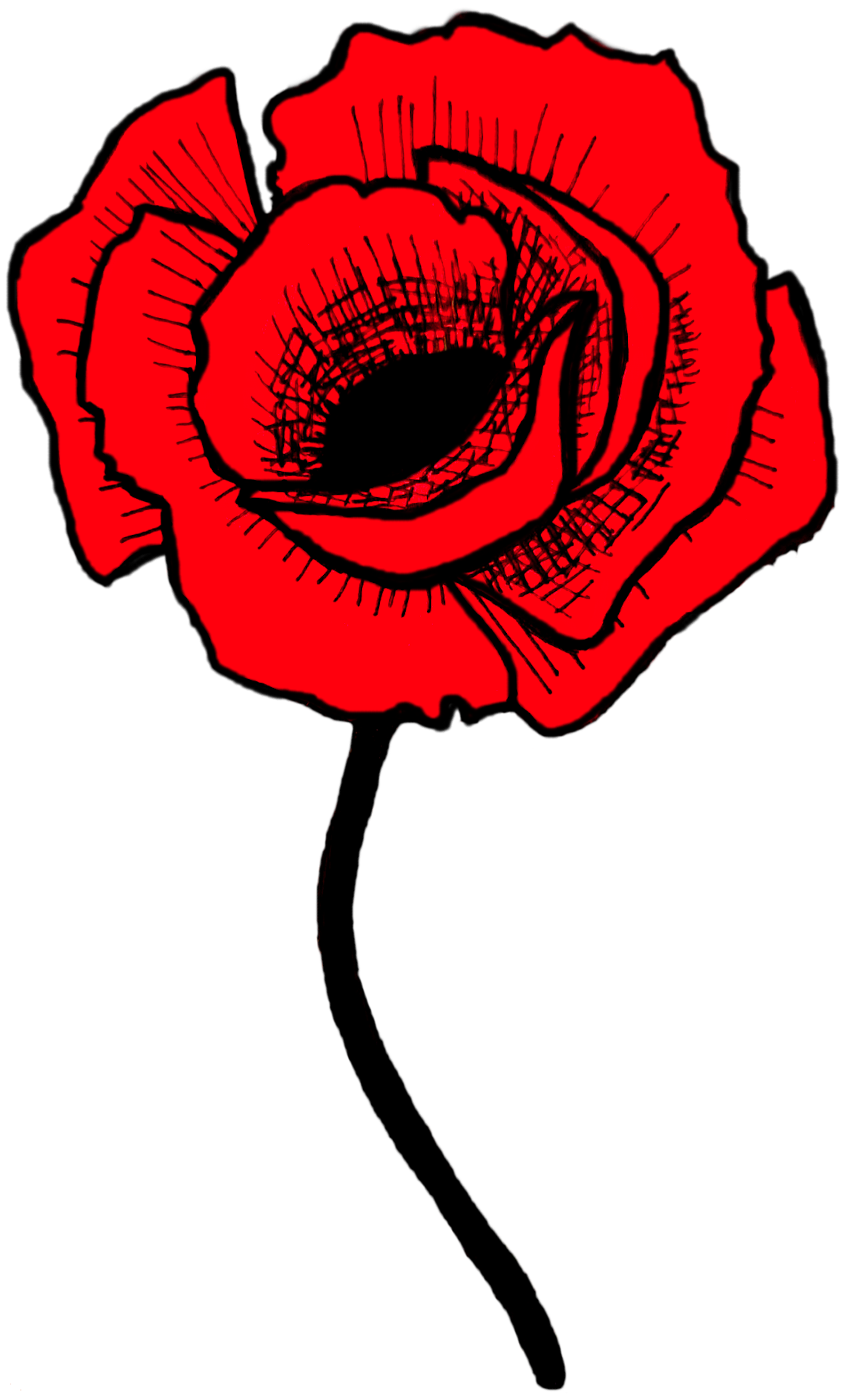 Poppy Drawing Honoring 'M'